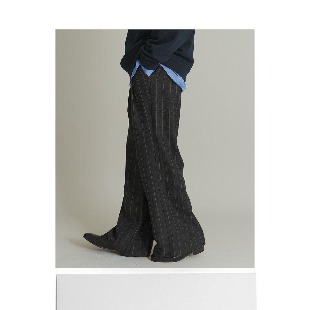1h可退 日本直邮官方授权 SENSE OF PLACE 羊毛感条纹宽松喇叭裤,淘宝优惠券,粉丝福利购,淘宝优惠卷