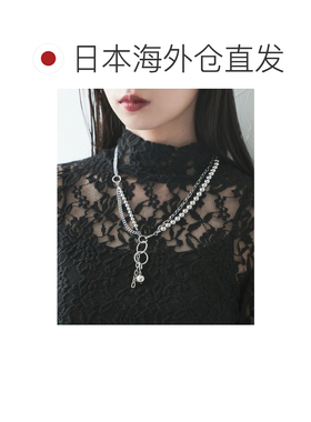 日本直邮HARE 女士时尚混合球链可调节长款珍珠项链 234250