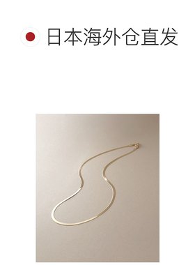 日潮跑腿COCOSHNIK K18意大利扁平蛇项链 405-36619手链简约