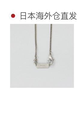日本直邮MM6 Maison Margiela 项链吊坠饰有银色品牌标志牌这款时