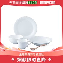 Japan Direct Mail (Japan Direct Mail) Narumi Tinnitus White Dinner 5 Pieces Of Cutlery Suit 9968-233