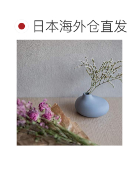 日本直邮Tamaki花瓶蓝色椭圆形时尚美观精致装饰T-910610