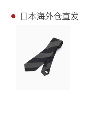 日本直邮EDIFICE 男士 宽条纹真丝领带 250973000【付后1h可退】