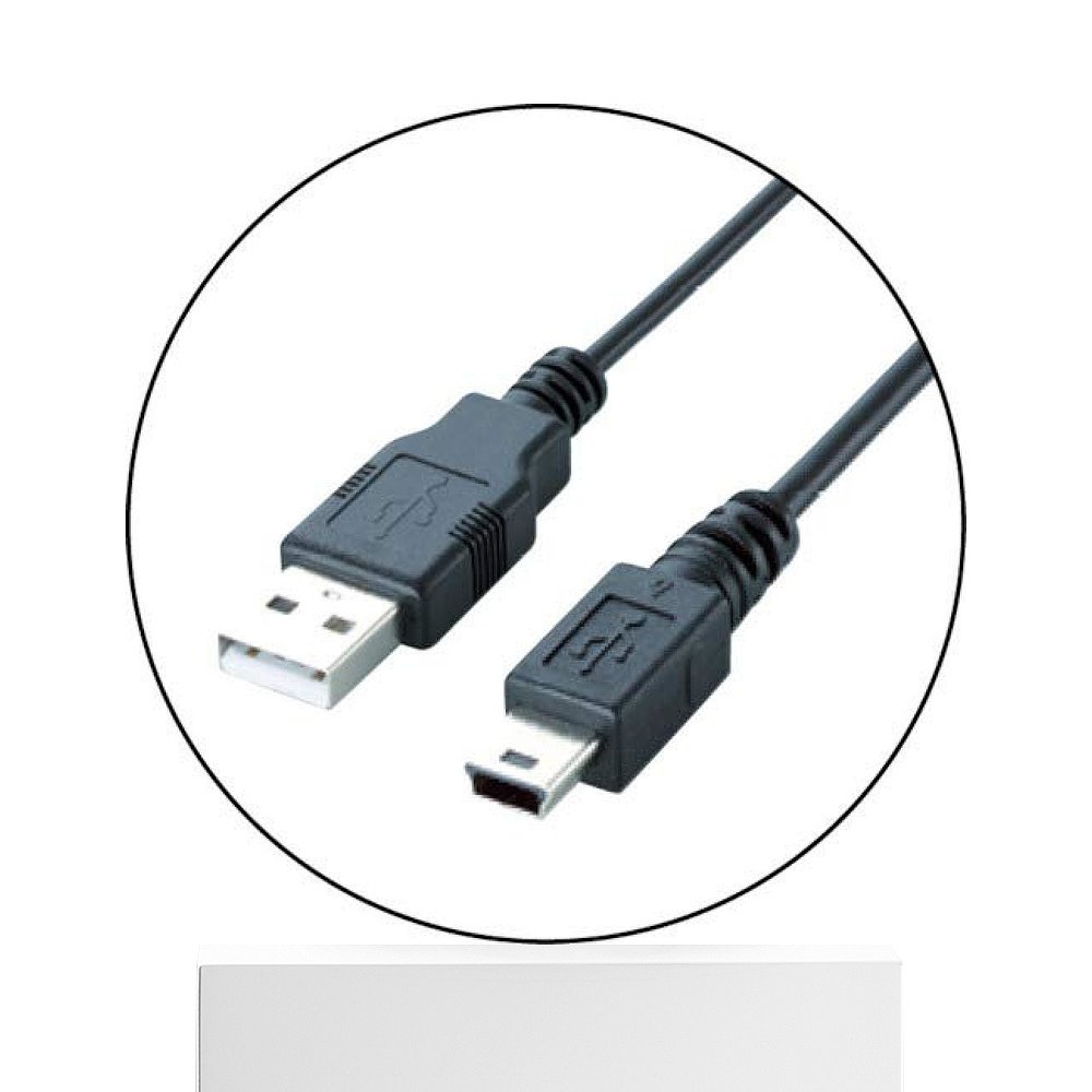 【日本直邮】Elecom宜丽客 USB2.0数据线A-miniB 5m 黑 U2C-JM50B - 图3