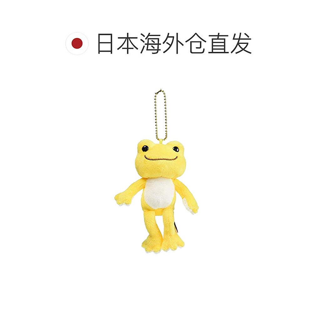 【日本直邮】Nakajima彩色pickles蛙蛙毛绒玩偶挂件黄色13.5cm - 图1