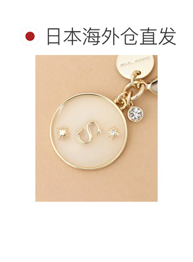 日本直邮闪亮首字母拉链挂件 S钱包钥匙扣礼物包挂包挂件