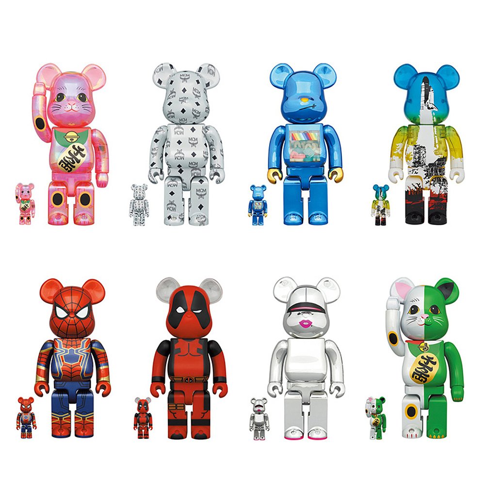 日本直邮 Bearbrick 积木熊100％ + 400％玄关电视柜装饰摆件潮玩 - 图2