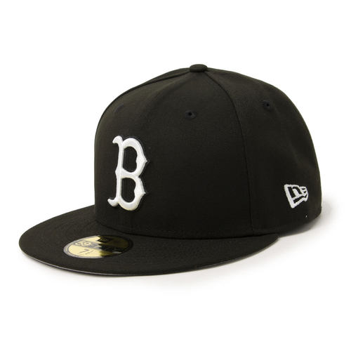 日本直邮NEW ERA 11591174 New Era 59FIFTY 棒球帽（红袜队黑白 - 图0