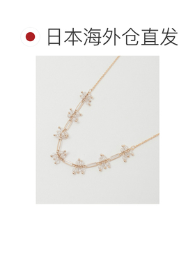 日本直邮MELROSE claire 女士 中长款玻璃珠金属链项链 A0761PAC5
