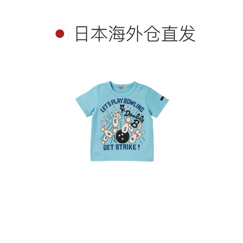 日本直邮日潮 MIKIHOUSE 日本制黑熊保龄球短袖T恤62-5220-791 - 图1