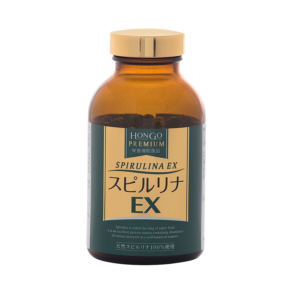 天猫国际日本直购日本直邮Hongo 螺旋藻EX1000粒 增强免疫抵抗力调节血脂抗疲劳3