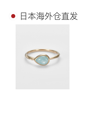 日本直邮agete 阿卡朵 女士 天然海蓝宝石戒指Col【付后1h可退】