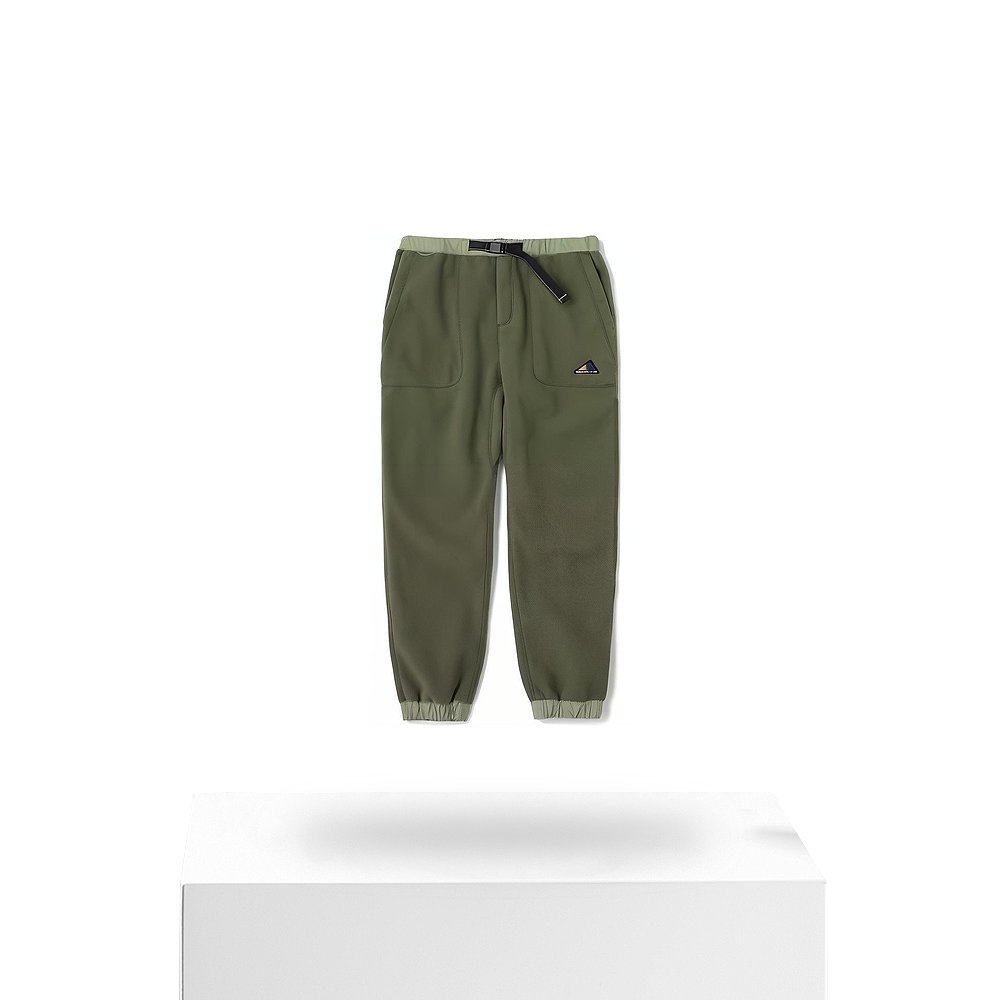 日本直邮New Balance Logo标贴束脚休闲裤 男款 绿色 - 图3