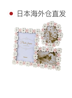 【日本直邮】Nakayabashi 花朵主题合金相框 3窗组合 F-TA-121-3