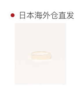 日本直邮20/80 男女同款 925银方形印章戒指镜面【付后1h可退】