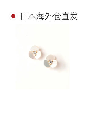日本直邮UNITED ARROWS green label relaxing 贝壳花耳环 白色
