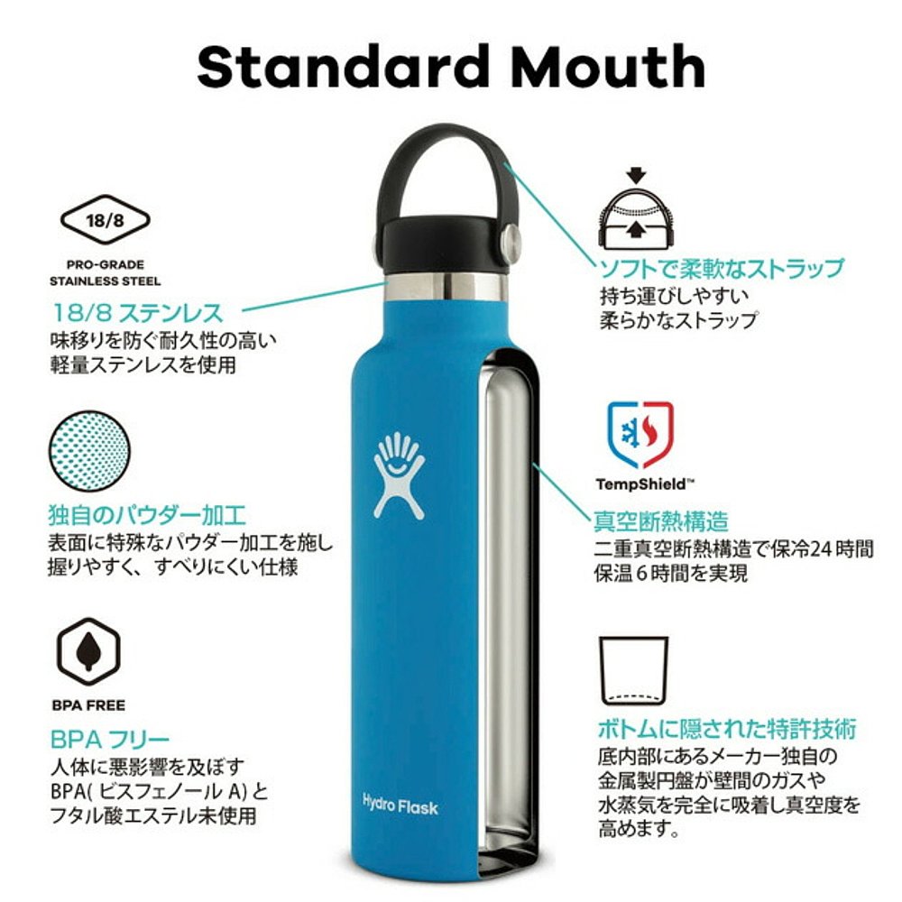 日本直邮Hydro Flask 标准口 532ml 5089013 不锈钢瓶真空隔热保 - 图2