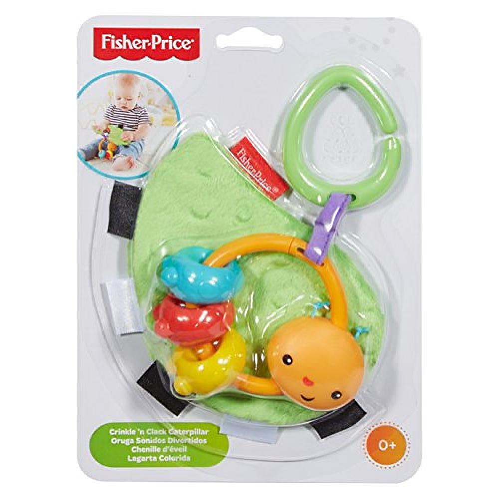 【日本直邮】费雪fisherprice 新生儿毛毛虫拨浪鼓响板挂件玩具 D - 图2