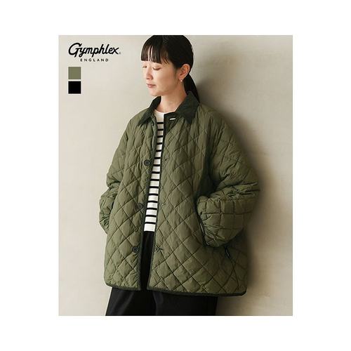 日本直邮Gymphlex 绗缝羽绒泡泡袖中长外套女士外套 [GY-A0717NYM - 图0