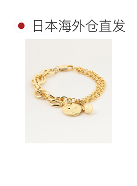 1h可退 日本直邮Ray BEAMS 女士 混链金币吊坠手链 61442043158