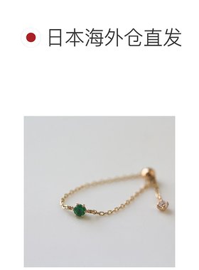 1h可退 日本直邮cui-cui天然石闪耀链饰戒指K10YG755624cuicui