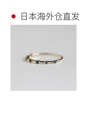 日本直邮cui-cui 女士 伦敦蓝托帕石戒指 K10黄金 756777