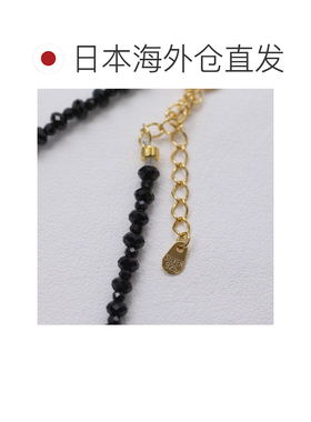 日本直邮黑色南洋珍珠吊坠黑色尖晶石贯穿珍珠吊坠