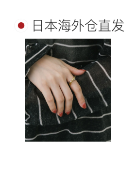 日本直邮SMELLY 女士 双色交叉设计戒指 SM263302【付后1h可退】
