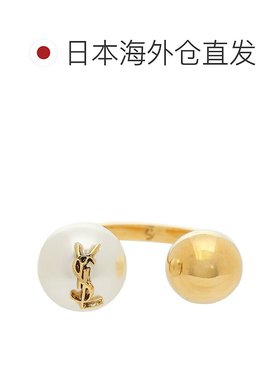 【99新未使用】日本直邮Saint Laurent Paris 戒指 白金 女士 698