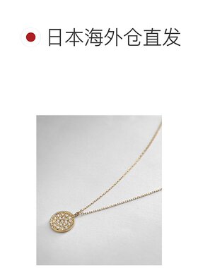 日潮跑腿COCOSHNIK 女士K18黄金密镶钻石圆形项链 黄金 45cm 405-