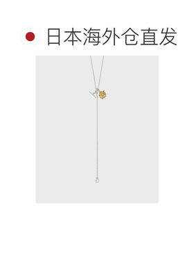 日本直邮NOJESS 女士 Y型可调节银镀金钻石项链 多戴法设计 30261