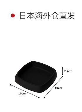 【日本直邮】TOYO SASAKI 烟灰缸10×10×2.7cm 黑色 44069BK-600