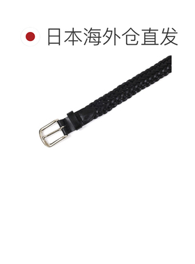 日本直邮GLENROYAL J2-0029 网眼皮带 35mm 黑色 马缰革