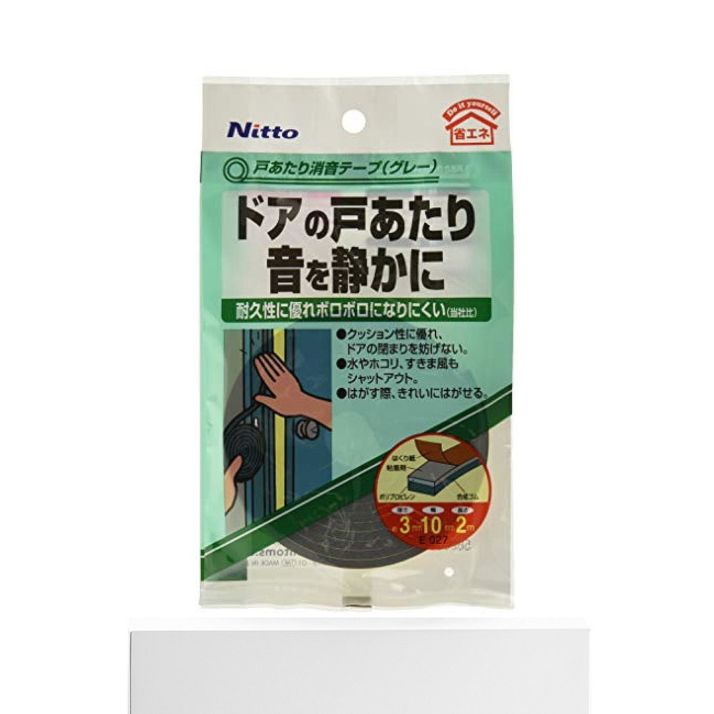 【日本直邮】Nitoms 门窗消音器胶带 灰色  3mm×10mm×2m E027 1 - 图3