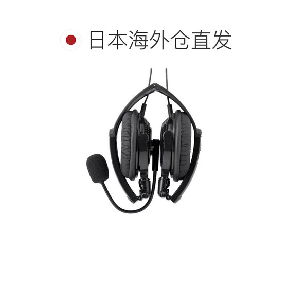 【日本直邮】BUFFALO双耳头戴式耳机USB连接/折叠式黑色BSHSUH13B