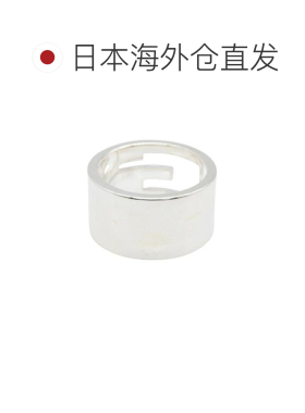 日本直邮中古Gucci古驰女A级95新ring戒指925银戒指银色