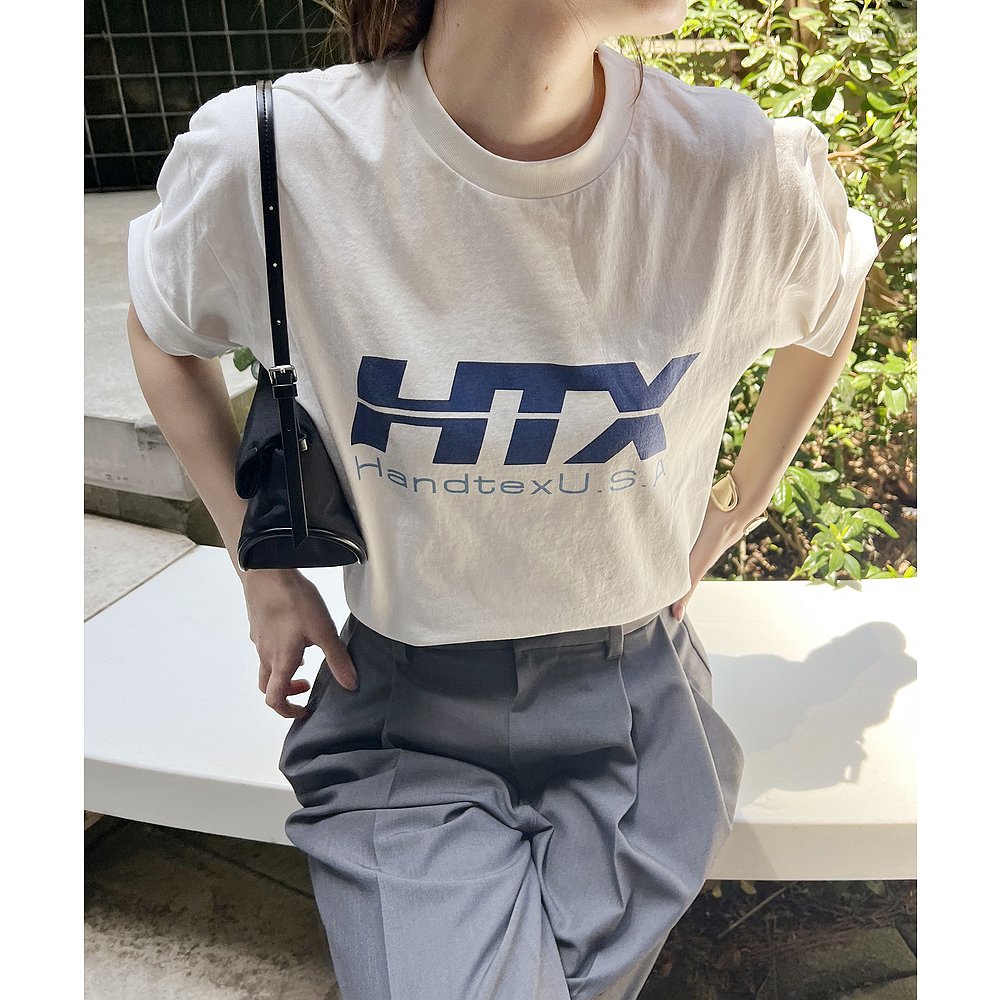 1h可退 日本直邮HANDTEX 女装 全棉宽松印花logoT恤 250704100048 - 图2