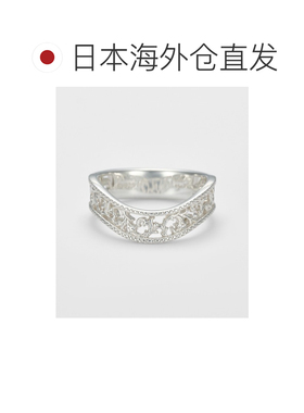 日本直邮agete 阿卡朵 女士 银饰阿坎塔系列镂空戒指 10262111162