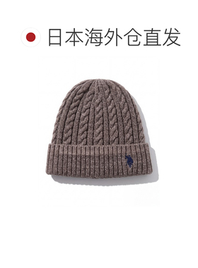 日本直邮U.S. POLO ASSN. 男女同款 针织帽 双马【付后1h可退】