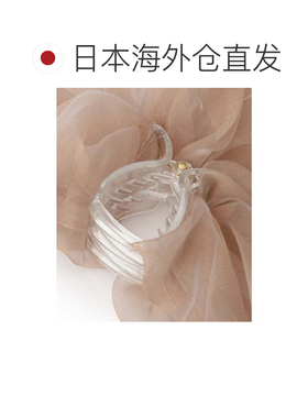 日本直邮grove 薄纱发圈风发夹 粉色 071香蕉夹发饰盘发