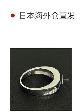 日本直邮蓝宝石 0.54 D-0.07 铂金戒指钻石首饰九月诞生石