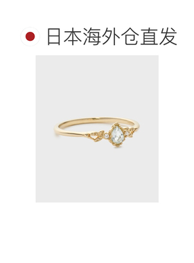 日本直邮NOJESS 女士K10海蓝宝石戒指 30241111014