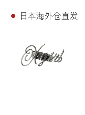 1h可退 日本直邮X-girl 女士 复古风格 SCRIPT LOGO 宽版戒指 105