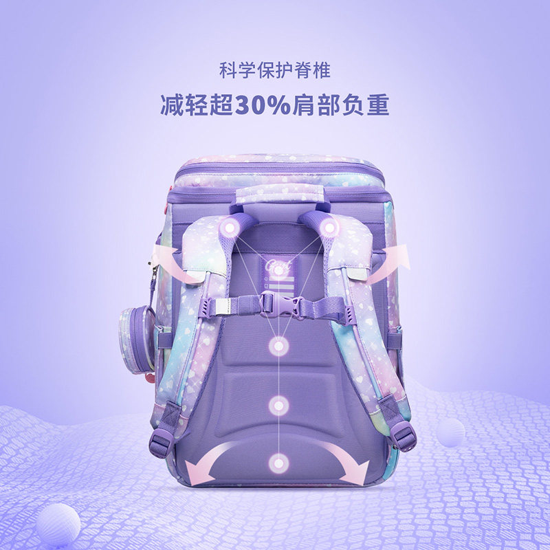 gmt for kids女小学生减负护脊书包 gmtforkids书包