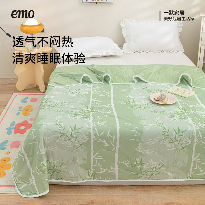 一默空调被夏凉被国风印花夏季家用薄被可水洗卧室床上用品双人 一默空调被夏凉被国风印花夏季家用薄被可水洗卧室床上用品双人