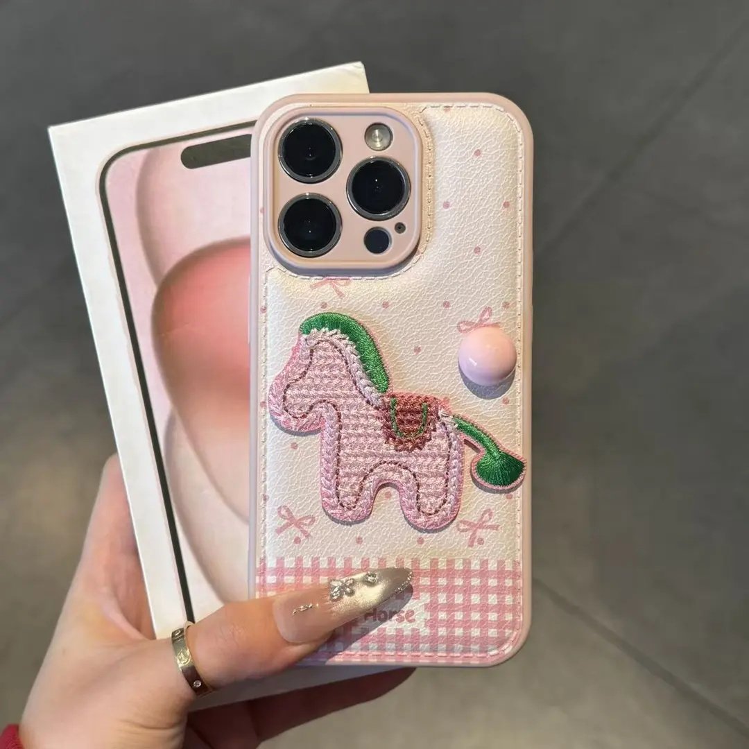 蝴蝶结粉波点小马适用苹果17手机壳iPhone16/15PROMAX新款华为PURA80可爱NOVA14防摔MATE60PRO本命年VIVO小米,淘宝优惠券,粉丝福利购,淘宝优惠卷