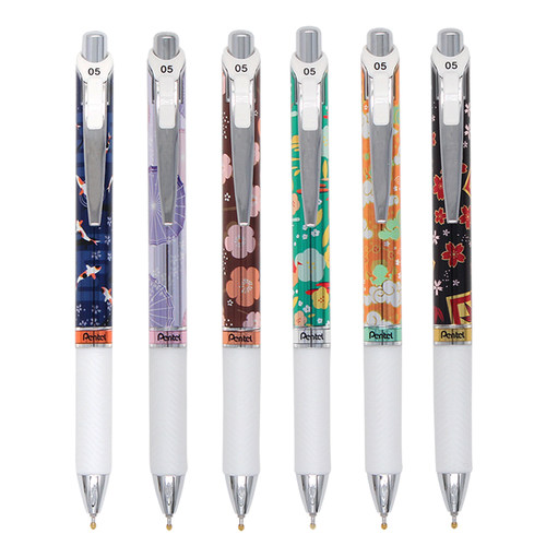 限定款 日本进口Pentel派通energel速干中性笔BLN75烟花款按动顺滑速干滚珠笔学生考试红蓝黑色水笔0.5mm - 图0