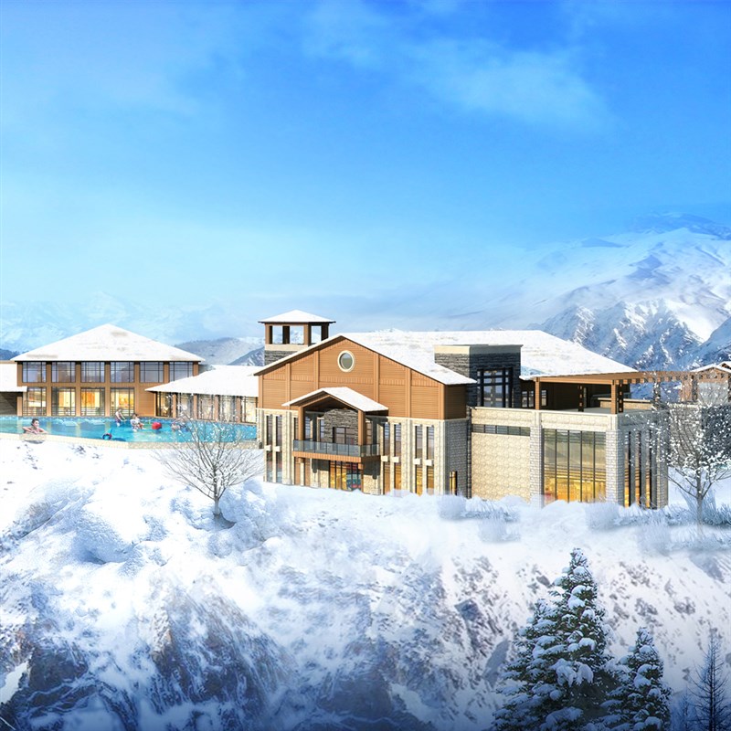 3D乡村旅游新农村生态综合体设计制作鸟瞰效果图规划汇报施工方案 - 图2