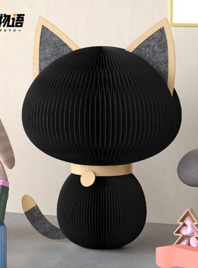 可爱降降猫纸艺玩偶n礼品创意可折叠桌面柜子玄关摆件出片道具