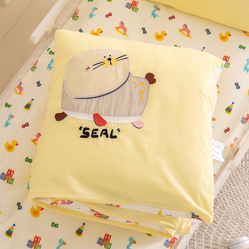 幼儿园被子三件套被褥六件套宝宝入园专用七件套儿童午睡床上用品 - 图1
